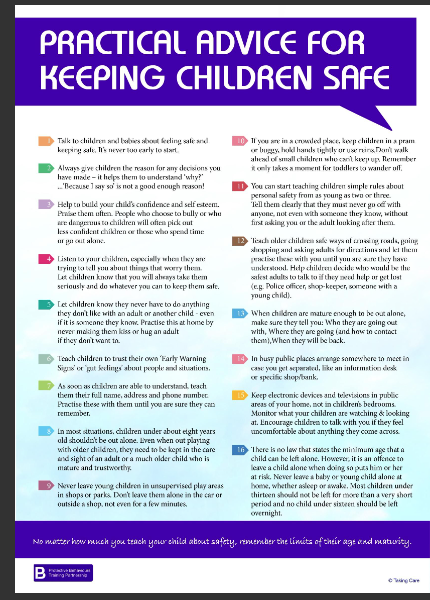 Practical advice for keeping children safe logo